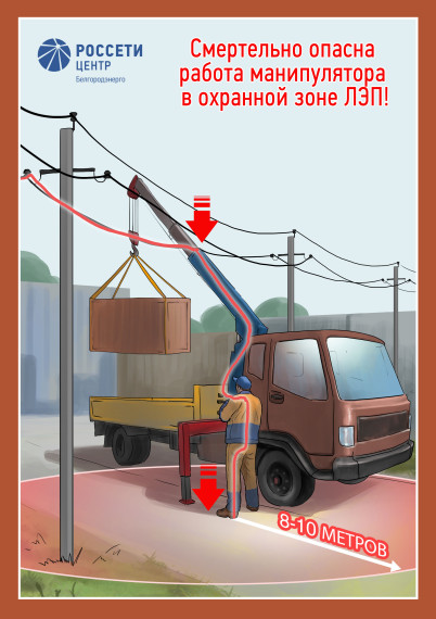 Белгородские энергетики «Россети Центр» предупреждают водителей спецтехники об опасности работ вблизи энергообъектов!. Белгородские энергетики «Россети Центр» предупреждают водителей спецтехники об опасности работ вблизи энергообъектов!.